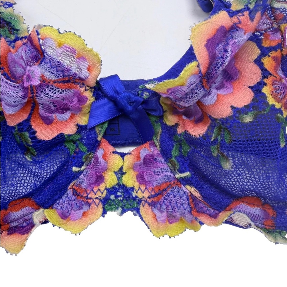 Savage X Fenty Sunchaser Lace Unlined Plunge Bra 32C - Picture 4 of 8